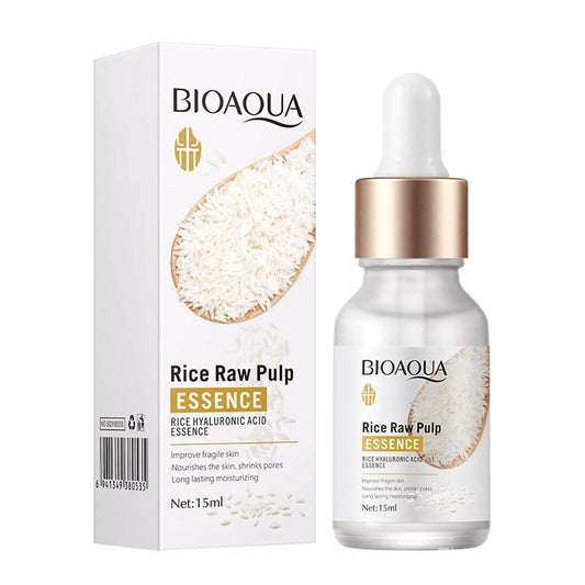 BIOAOUA Hyaluronic Acid Rice Raw Pulp Essence Face Serum 15ml-Beauty by Tawakal